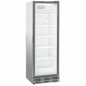 Refrigerador Exhibidor Vertical Comercial Klimasan 382 L con Puerta de Vidrio Simple para Bebidas, Certificación CE, 220-240V, 0 +10C, para Supermercados - Product Image 2