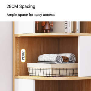 Multi Layer Multifunctional Modern Corner Bookshelf Triangle Floor Living Room Bedroom Storage Rack Space Saving Organizer - Product Image 4