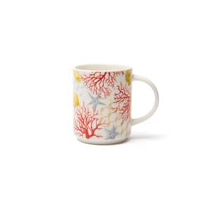 Taza de Porcelana Excelsa Coral 30 Cl, Taza de Cerámica Multicolor - Product Image 1