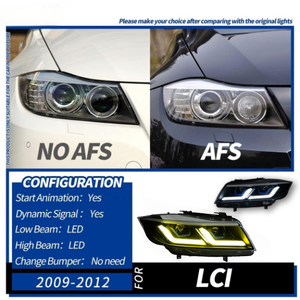 E90 Đèn Pha 3 Loạt 2005 2012 Nâng Cấp LED Đầu Đèn Đèn Đèn Tự Động Trang Bị Thêm Năng Động Lần Lượt Tín hiệu Ống Kính Máy Chiếu Cho BMW - Product Image 2