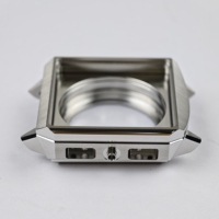 Boîtier de montre pour homme sur mesure 38,4x49,55 mm, best-seller, verre saphir, étanche 5 ATM, compatible avec le mouvement ETA 7750-01, OEM