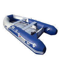 Bateau gonflable de vitesse de bateaux de sauvetage de la grande vitesse 13ft 400cm avec le plancher en aluminium pour la personne 6