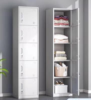 Casier de rangement en acier au design moderne, armoire démontable à 5 compartiments pour usage domestique et hôtelier, écologique et durable