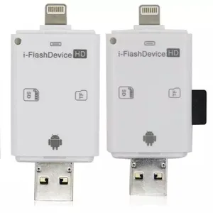 best selling OTG Card reader USB Flash Drive for memory card For iphone IOS Android