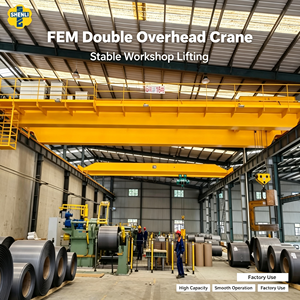 เครนเหนือศีรษะแบบคานคู่ FEM สำหรับงานหนัก พร้อมระบบควบคุม VFD สำหรับการขนย้ายวัสดุในอุตสาหกรรม - Product Image 2