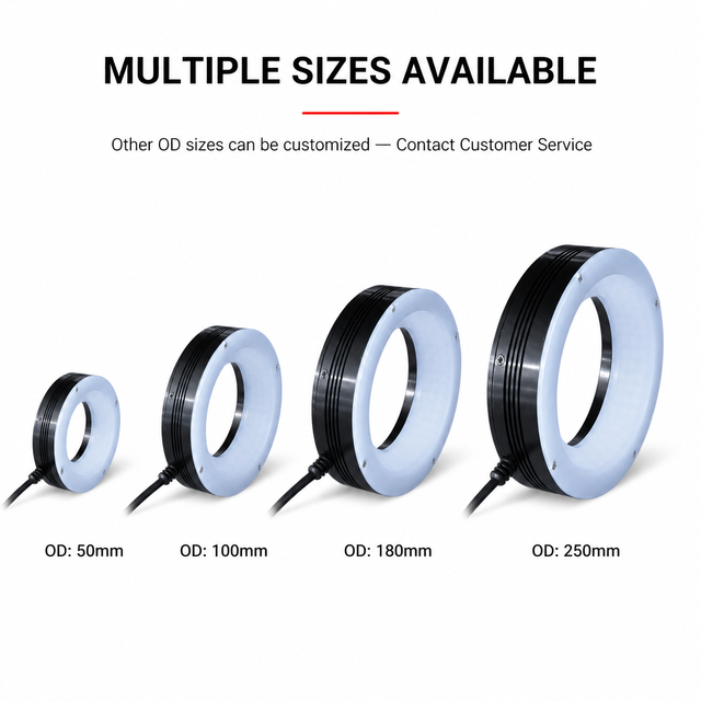 Automation Vision Inspection LED 30-Degree Luminous Outer Diameter 90mm Ring Light Source