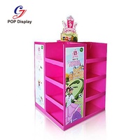 Publicité personnalisée supermarché POS POP présentoir étagère double support latéral carton papier palette benne présentoir aliments pour chats