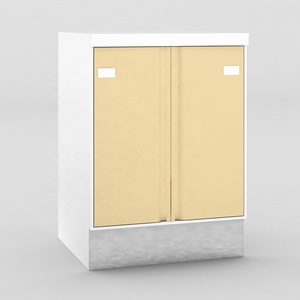Plinthe moderne d'armoire d'acier inoxydable de 2 portes résistantes commerciales pour l'usage de <span class=keywords><strong>clinique</strong></span> d'hôtel de cuisine de maison de supermarché de salle à manger - Product Image 1