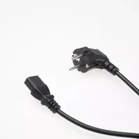 Prise électrique ue 3 broches connecteur IEC C13 pour bouilloire générateur sèche-linge câble d'extension cordons d'alimentation