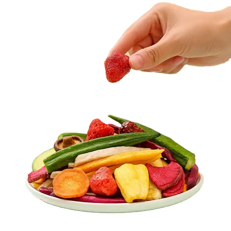 Bocadillos de verduras secas de grado superior de China Mezcla de frutas y verduras secas