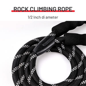 Lussuoso guinzaglio per animali in Nylon intrecciato da 5 piedi con comoda impugnatura imbottita in poliestere con tracciamento riflettente per cani da arrampicata - Product Image 4