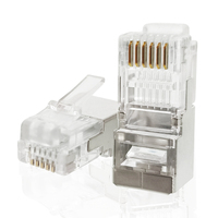 Connecteur RJ45 CAT6A FTP blindé 8 broches mâle 8P8C pour câble réseau LAN, prise modulaire facile à brancher