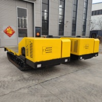 Camion à benne basculante sur chenilles de 5 tonnes pour l'agriculture, la foresterie et le transport de vergers Chargeur frontal avec moteur pour chargeuse compacte