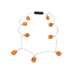 हेलोलिन की अगुवाई वाली खोपड़ी का हार लाइट क्रॉस-बॉर्डर गार्डन वातावरण बैटरी से चलने वाले भूत फेस्टिवल रोशनी प्लास्टिक - Product Image 2