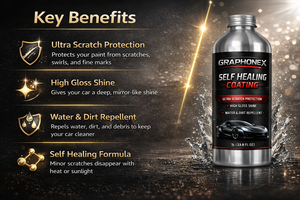 GRAPHONEX 1L Revêtement auto-réparateur pour voitures - Protection ultime contre les rayures, brillance intense et durée de vie de 5 ans - Product Image 2