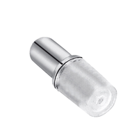 Support d'étagère en silicone transparent avec broche métallique de 60 mm pour vitrines en verre et étagères en bois de cuisine