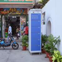 Gabinete de Intercambio de Baterías Seguro con Multiprotección, BMS Activo, Carga PD, Impermeable IP54, Intercambio en 5 Segundos para Uso Compartido Urbano en África