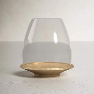 Portavelas único con votivo de cristal para vajilla, centros de mesa, decoración, diseño elegante, portavelas moderno - Product Image 1