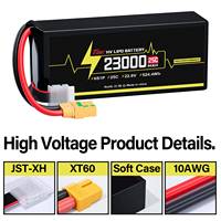 Batterie Lipo haute tension 23000mAh 25C 22.8V rechargeable au lithium pour drone 6S, quadricoptère, hexacoptère, FPV, UAV