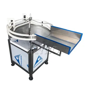 Automatic small plastic glass bottle feeding unscrambler tin can sorting machine rotary turn table feeder