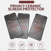 Protecteur d'écran en verre trempé de film souple de confidentialité en céramique mate pour Iphone 7 8 Plus 13 14 15 16 Pro Max Protectores De Pantalla