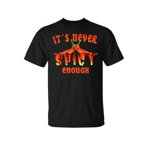 T-shirt "Non è mai abbastanza piccante" per gli amanti della cibo piccante - Product Image 2