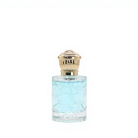 Flacons de parfum carrés premium de 7 ml pour femme, en verre fin dégradé arc-en-ciel, avec bouchon en liège, parfum Garden, de fabrication chinoise.
