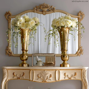 Miroir mural de luxe de grande taille, style italien classique, avec table console, vente en gros - Product Image 2