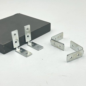 Supports d'angle en aluminium 12x47mm, support d'angle droit en acier galvanisé pour portes, fenêtres, armoires, accessoires de quincaillerie - Product Image 1