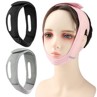 Masque Bandage Lifting Visage, Sangle de Contour Rose pour le Visage Entier, pour la Ligne de la Lèvre et le Menton, Bandeau Respirant Ajustable Effet Lifting en V OEM