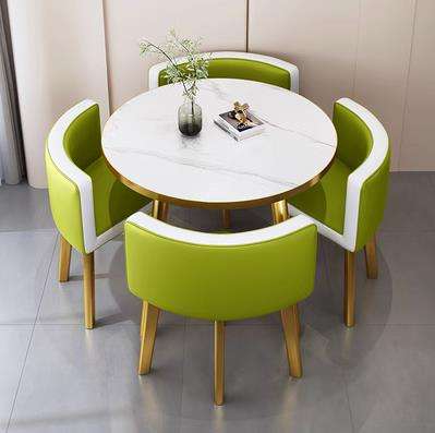 Fruit vert sort blanc 80 imitation dali cuir cadre doré