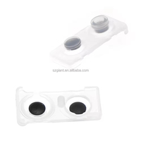 Almohadilla de Silicona Conductora Transparente para el Controlador de Juegos de PS3, Botones de Goma Conductivos, Teclado Suave, Carcasa de Botones, Teclados