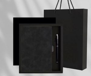 Customized Hardcover <b>Diary</b> Pen Gift Set Soft Cover Pu Leather <b>Notebook</b> With Paper Box and Bag - Product Image 2