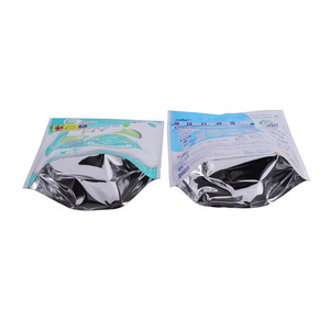 Pochette à fermeture éclair personnalisable en plastique composite laminé (OPP/CPP/VMPET/<span class=keywords><strong>AL</strong></span>/PA/PE) imprimée pour emballage cadeau de produits capillaires et de soins corporels - Product Image 2