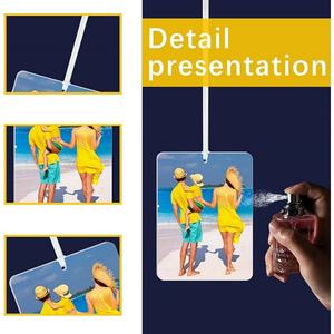 200 pièces de désodorisants <span class=keywords><strong>à</strong></span> sublimation, feuilles de feutre DIY avec 200 sacs et corde élastique <span class=keywords><strong>pour</strong></span> la décoration de la voiture et de la maison - Product Image 3