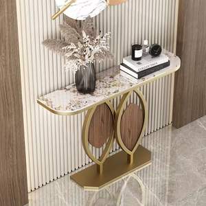 <span class=keywords><strong>Table</strong></span> d'entrée de luxe italienne, style minimaliste créatif en dalle de <span class=keywords><strong>roche</strong></span>, <span class=keywords><strong>console</strong></span>, meuble d'appoint, comptoir mural - Product Image 1