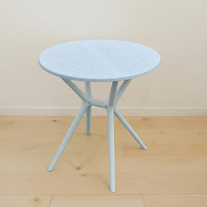 All-Weather Square Perforated Resin Bistro <b>Table</b> MN04 Metal Frame | Heavy-Duty Anti-Slip Modern <b>Outdoor</b> Cafe Desk 1-Year - Product Image 1