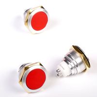 Interrupteur à bouton-poussoir TOOWEI 19 mm 12 V, étanche IP67, pour démarrage de moteur de voiture, interrupteur de démarrage momentané en acier inoxydable