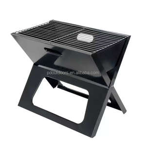 Parrilla Portátil Plegable de Carbón para Barbacoa, Compacta, para Acampar al Aire Libre, para Picnic, Parrilla de Metal Negra Plegable para Cocinar en la Mesa - Product Image 1