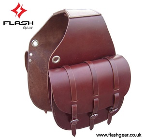 กระเป๋าพาดอานมอเตอร์ไซค์,กระเป๋านักขี่จักรยานสองด้านกระเป๋าอานหนังวัวแท้กระเป๋าข้างรถช็อปเปอร์ผู้ผลิต - Product Image 5