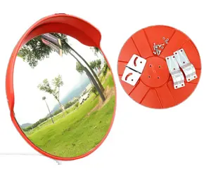 Plastic concave convex mirror for road safety