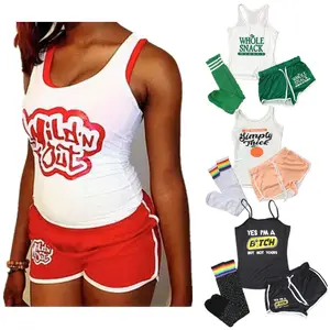 Hot Sale Plus Size 2 Piece Short Set With Socks Sports GYM Summer Set Women Two Piece Biker Set