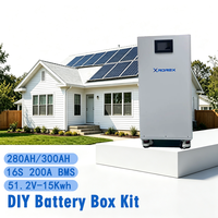 Kit solaire hors réseau DIY avec batterie 48V 51.2V 200A JK Smart BMS 280Ah 314Ah LiFePO4 et disjoncteur DC
