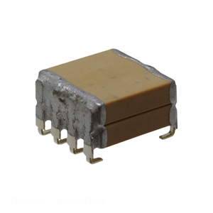Condensador Cerámico SMD de Montaje en Superficie, 8 Terminales en Forma de J, 12 uF, 100V, X7R, RH511C126MA3RA3, Marca del Fabricante - Product Image 1