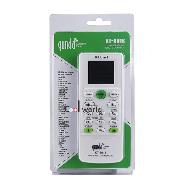 QUNDA KT-6018 Universal Air Conditioner Remote Control