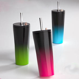 Bicchieri Termici Diamantati di Alta Qualità con Logo Personalizzato, 700ml, Vendita all'Ingrosso, Doppia Parete in Acciaio Inossidabile, Isolati, con Scatola e Bottiglia - Product Image 2