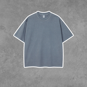 MT2244 Nouveauté & Meilleures Ventes T-shirts Unisexe Coupe Ample Vintage Délavé à l'Acide Surdimensionné pour Hommes - Product Image 5