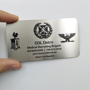Custom Design <strong>Business</strong> Gift Luxury Stainless Steel Metal Membership <strong>Card</strong> Metal <strong>Business</strong> <strong>Card</strong> - Product Image 2