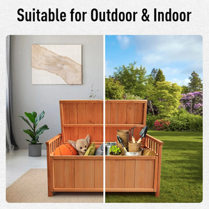 Boîte <span class=keywords><strong>de</strong></span> rangement extérieure pour <span class=keywords><strong>jardin</strong></span>, <span class=keywords><strong>banc</strong></span> <span class=keywords><strong>de</strong></span> <span class=keywords><strong>jardin</strong></span> en bois, <span class=keywords><strong>coffre</strong></span> à jouets, hangars à outils, meubles d'armoire - Product Image 3