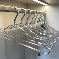 Cintres Jason en aluminium doré brillant, 5 couches, légers, modernes et plats, pour chemises, robes, pantalons, organisateur de garde-robe